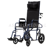 YJ-011L Steel Manual Wheelchair Reclining Wheelchair